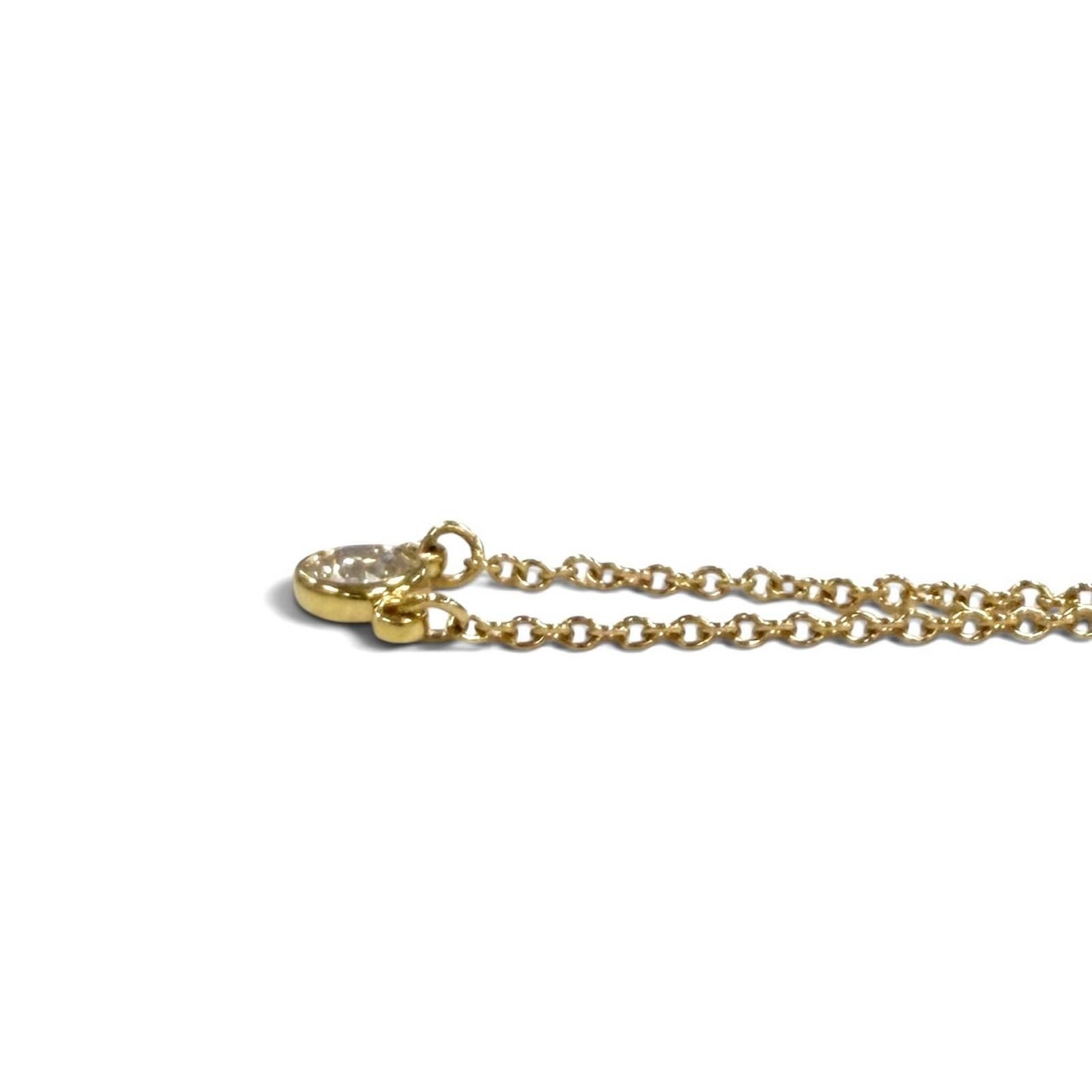 Tiffany & Co Elsa Peretti by the Yard Diamond Necklace 750 Diameter 3.9 Yellow — view 5