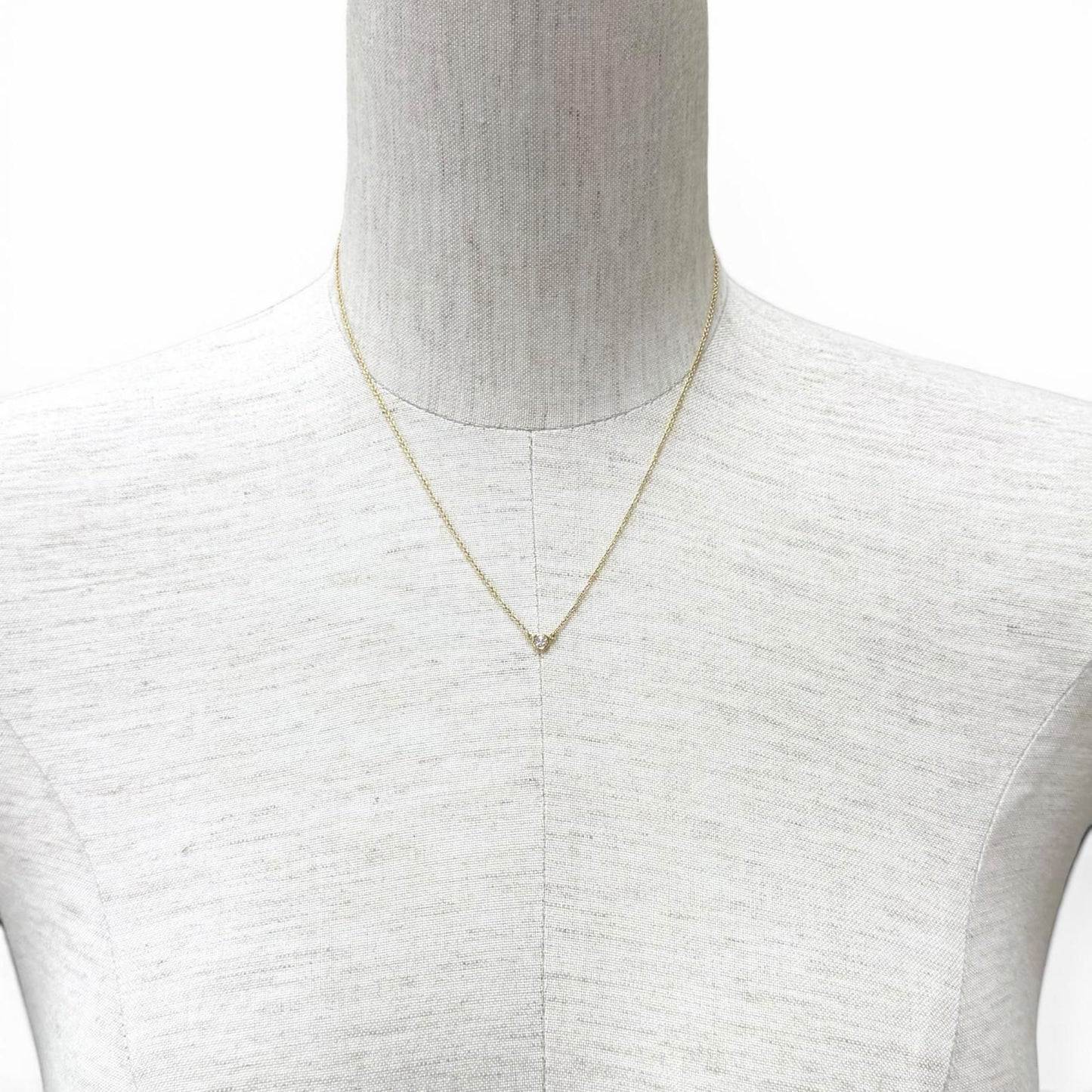 Tiffany & Co Elsa Peretti by the Yard Diamond Necklace 750 Diameter 3.9 Yellow — view 3