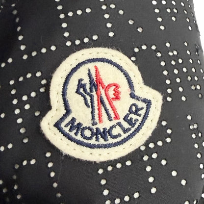 Moncler Grandval Letter Ring Logo All Over Pattern Patch Hooded Down Jacket — view 7