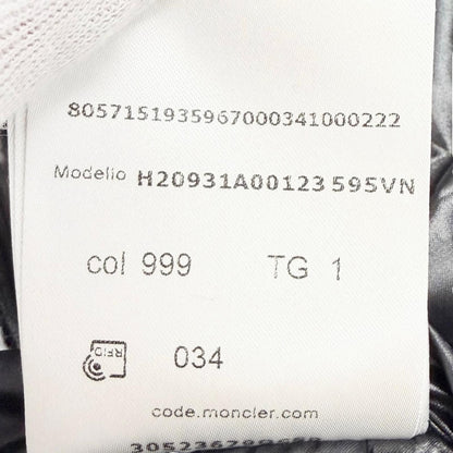Moncler Grandval Letter Ring Logo All Over Pattern Patch Hooded Down Jacket