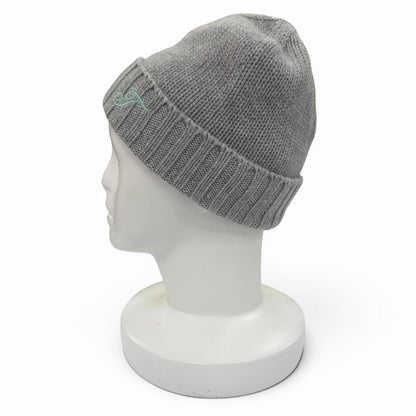 Tiffany & Co Cashmere Scarf Knit Cap 2 Piece Set Gray — view 9