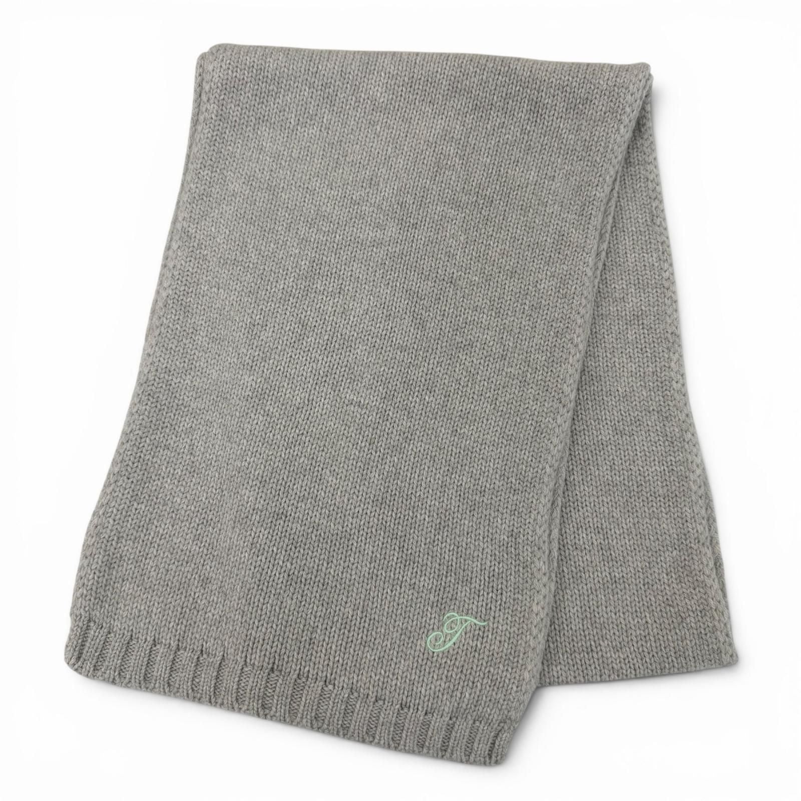 Tiffany & Co Cashmere Scarf Knit Cap 2 Piece Set Gray — view 4