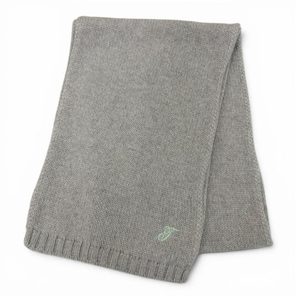 Tiffany & Co Cashmere Scarf Knit Cap 2 Piece Set Gray — view 4