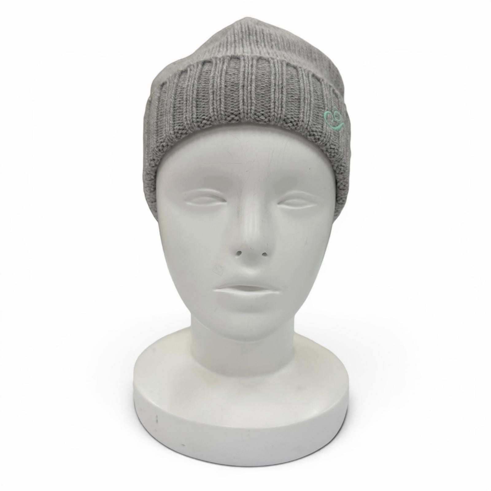 Tiffany & Co Cashmere Scarf Knit Cap 2 Piece Set Gray — view 8