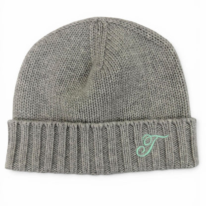 Tiffany & Co Cashmere Scarf Knit Cap 2 Piece Set Gray — view 6