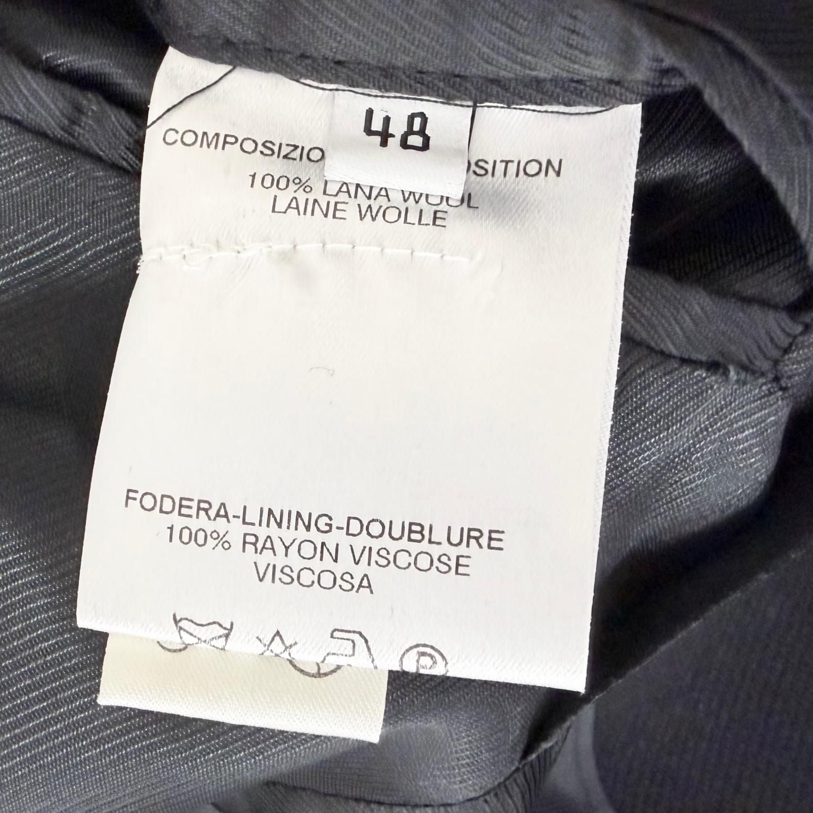 Balenciaga 100% Nicola Ghesquier Era Double Breasted Coat Black 48 — view 8