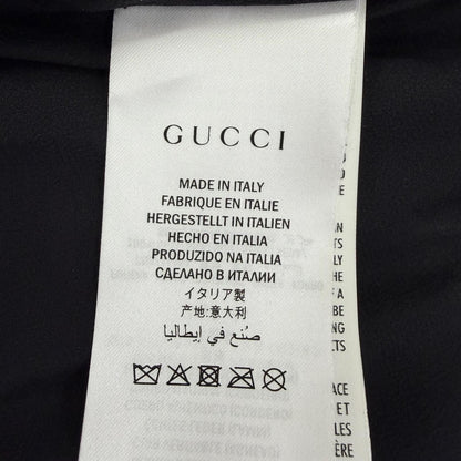 Gucci Lambskin Long Length Pleated Skirt Metallic Pink 36 Hanger — view 8