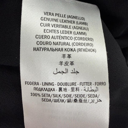 Gucci Lambskin Long Length Pleated Skirt Metallic Pink 36 Hanger — view 9