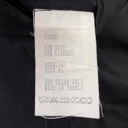 Saint Laurent Vintage Silk Blend First Era Rive Gauche Trench Coat Charcoal — view 9