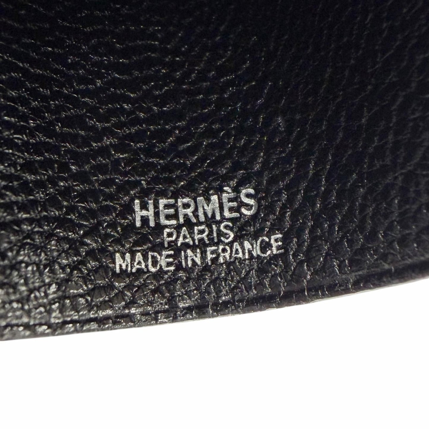 Hermes Vintage Leather Silver Martin Margiela Era Clochette Necklace Black — view 6