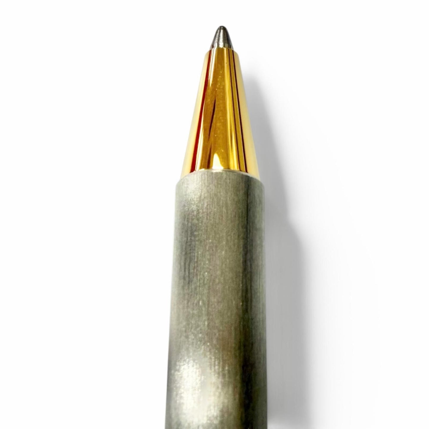 Cartier Must de Cartier Hair Line Ballpoint Pen Silver Gold Handwriting — view 5