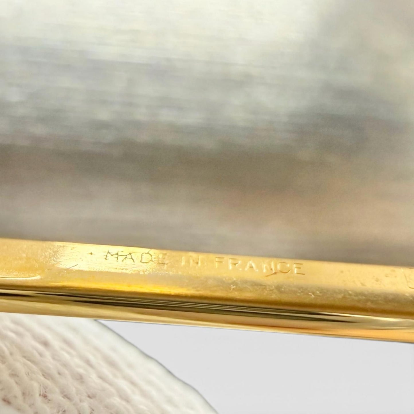 Cartier Must de Cartier Hair Line Ballpoint Pen Silver Gold Handwriting — view 7