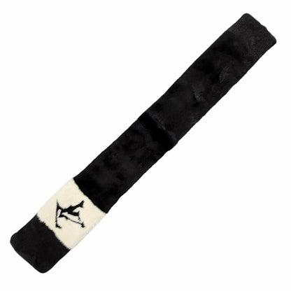 Louis Vuitton Echarpe Gogram Mink LV Logo Back Monogram Tippet Shawl Black — view 2
