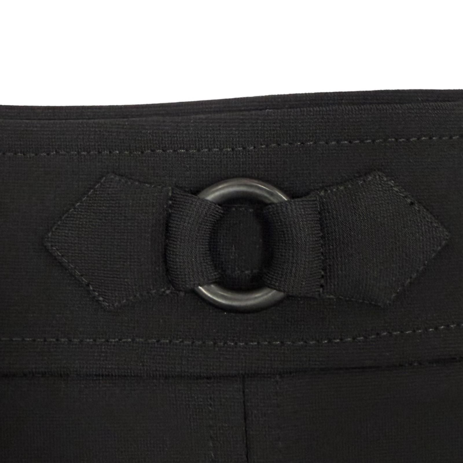Hermes Jupe Trapeze with Knee Length Flareskirt Black 36 Dress — view 6