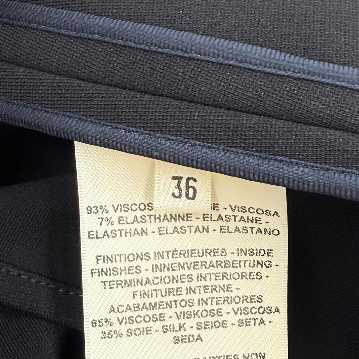 Hermes Jupe Trapeze with Knee Length Flareskirt Black 36 Dress — view 8