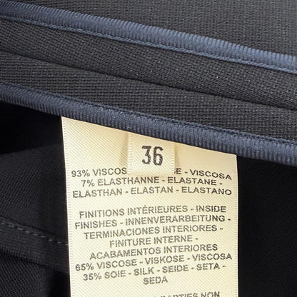 Hermes Jupe Trapeze with Knee Length Flareskirt Black 36 Dress — view 8