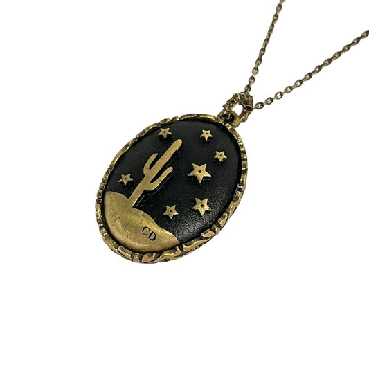 Dior Necklace Gold Black Star