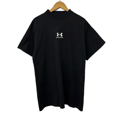 Balenciaga Short Sleeve T-Shirt 1 S Black Crew Neck Under Armor Oversize