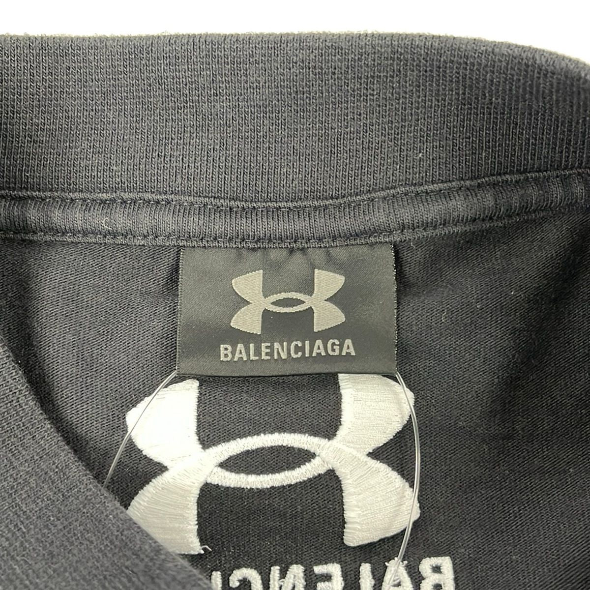 Balenciaga Short Sleeve T-Shirt 1 S Black Crew Neck Under Armor Oversize — view 3