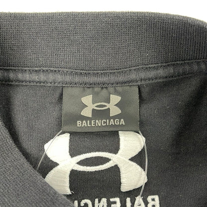 Balenciaga Short Sleeve T-Shirt 1 S Black Crew Neck Under Armor Oversize — view 3
