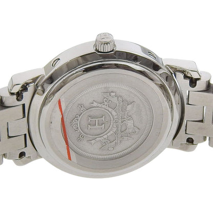 Hermes Clipper Stainless Steel Silver Kuo Analog Display Blue Dial Watch — view 6