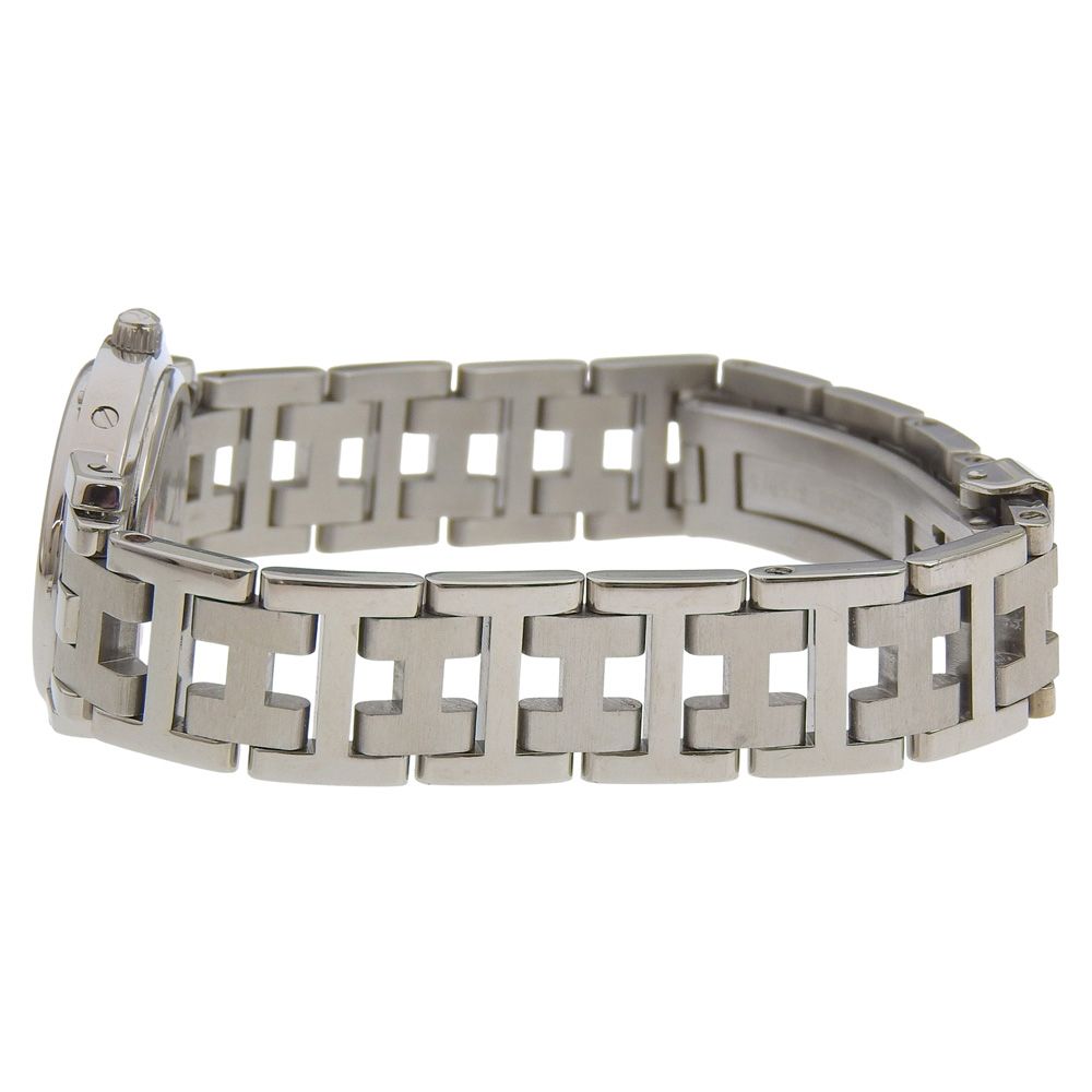 Hermes Clipper Stainless Steel Silver Kuo Analog Display Blue Dial Watch — view 4