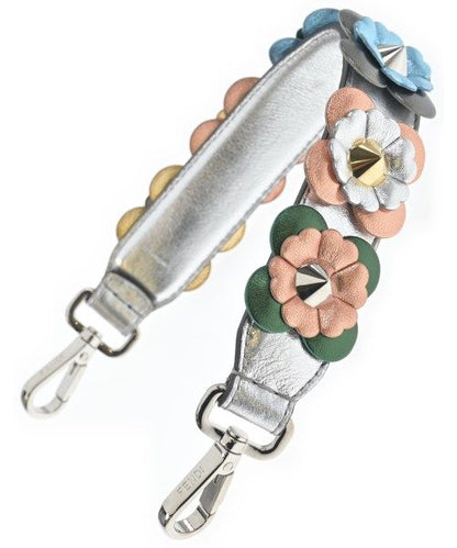 Fendi Bag Straps Silver