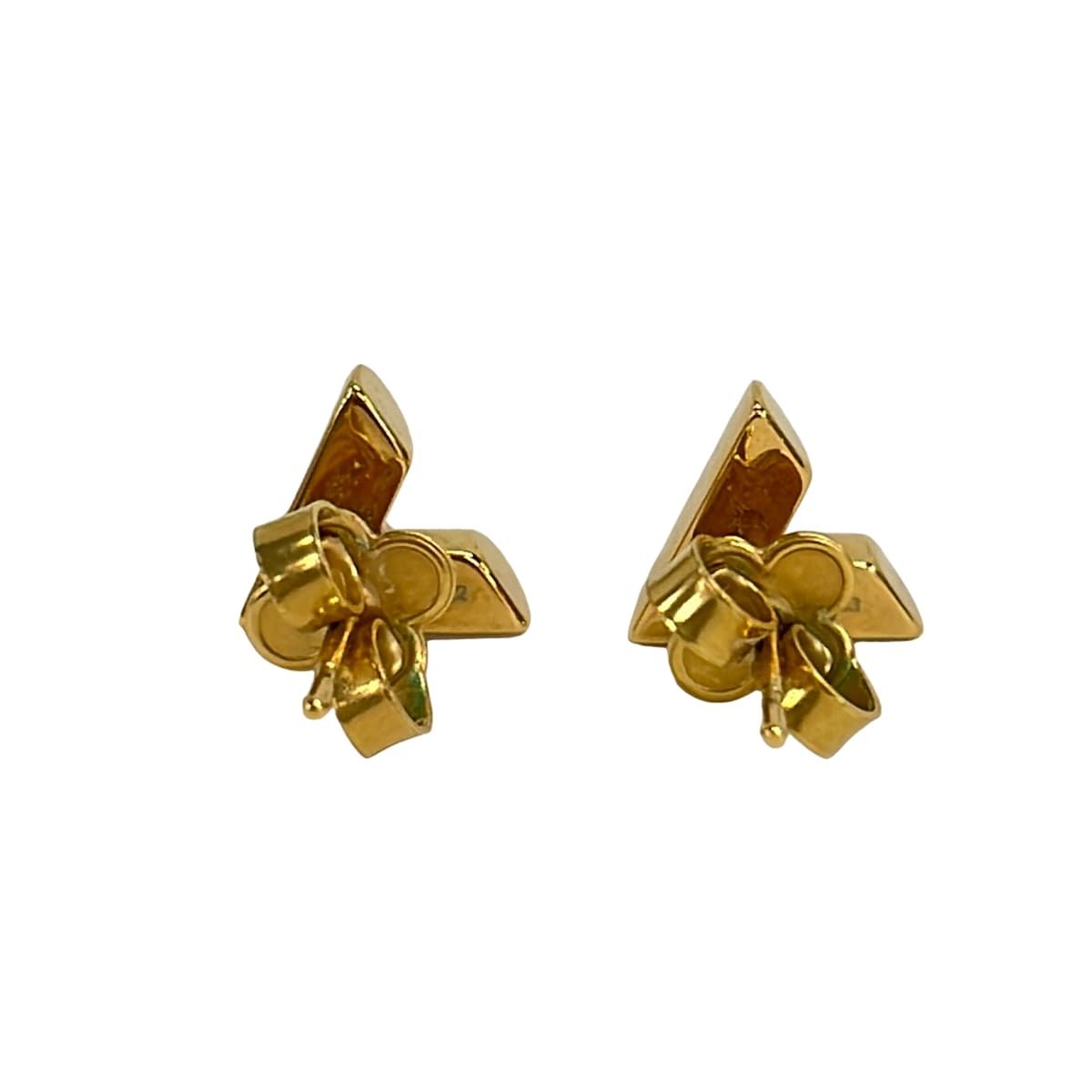 Louis Vuitton Earrings Cm Studded Essential Gold — view 2