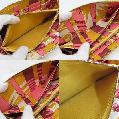 Hermes Azap Long Silk in Joan Ambre Epsom Yellow Zip Around Wallet — view 6