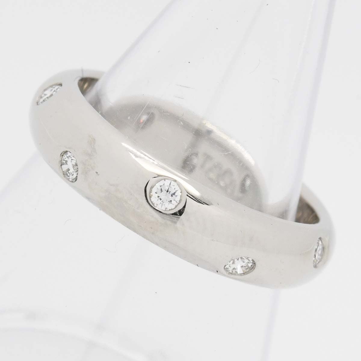 Tiffany & Co Finished Dots Ring Platinum Diamond