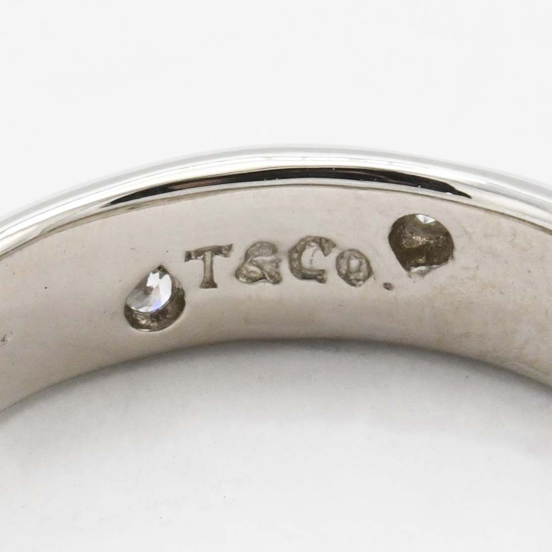 Tiffany & Co Finished Dots Ring Platinum Diamond — view 2