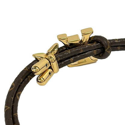 Louis Vuitton Bracelet LV Blue Monogram Canvas Gold — view 3