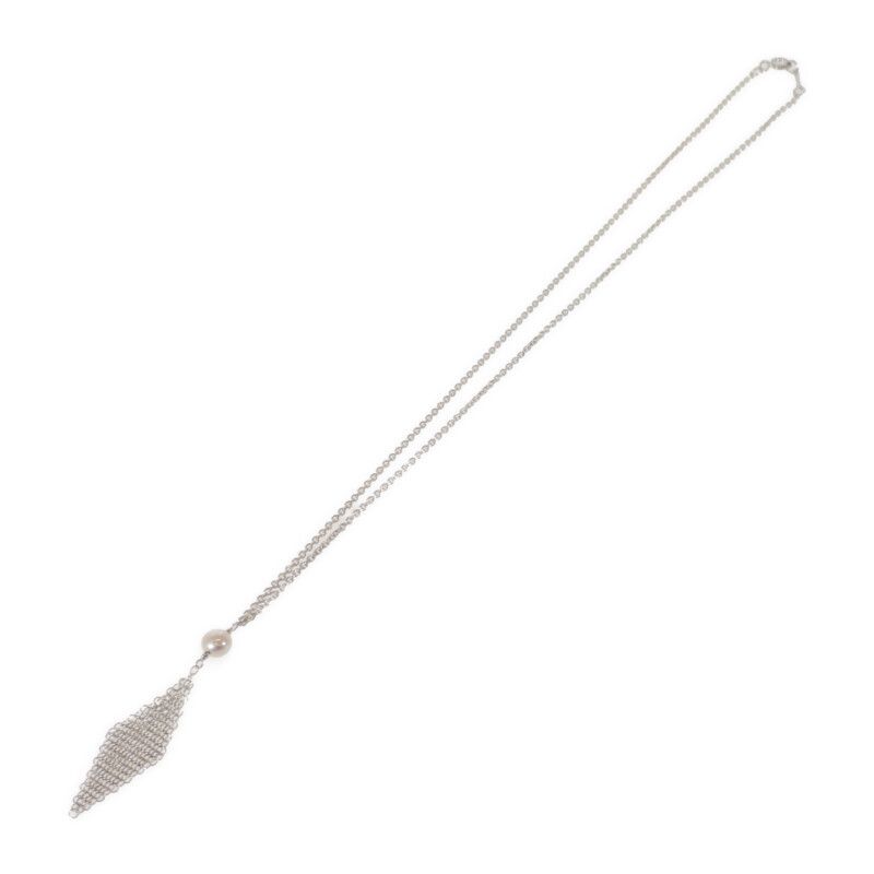 Tiffany & Co Mesh Tassel Pendant 925 Sterling Silver Fresh Pearl — view 3