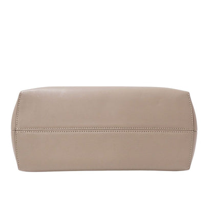 Fendi 2-Way Shoulder Bag Leather Visible Gray Ju Handheld Crossbody Fabric — view 3
