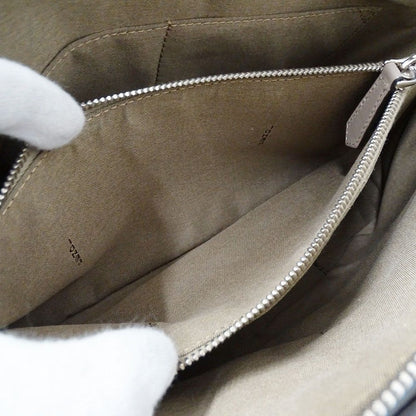 Fendi 2-Way Shoulder Bag Leather Visible Gray Ju Handheld Crossbody Fabric — view 8
