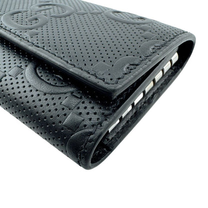 Gucci GG Embossed Key Case with 6 Key Rings Key Holder — view 4