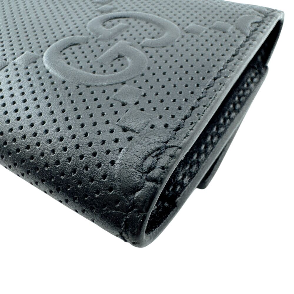 Gucci GG Embossed Key Case with 6 Key Rings Key Holder — view 6