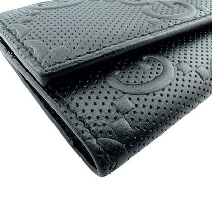 Gucci GG Embossed Key Case with 6 Key Rings Key Holder