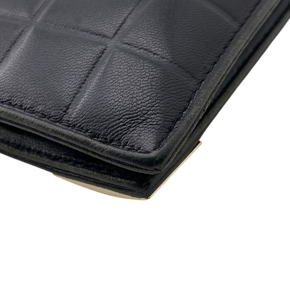 Chanel Billfold Card Case Vintage Wallet Choco Bar Bifold — view 6