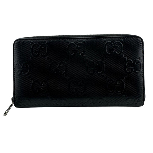 Gucci Zip Around Organizer GG Embossed Wallet