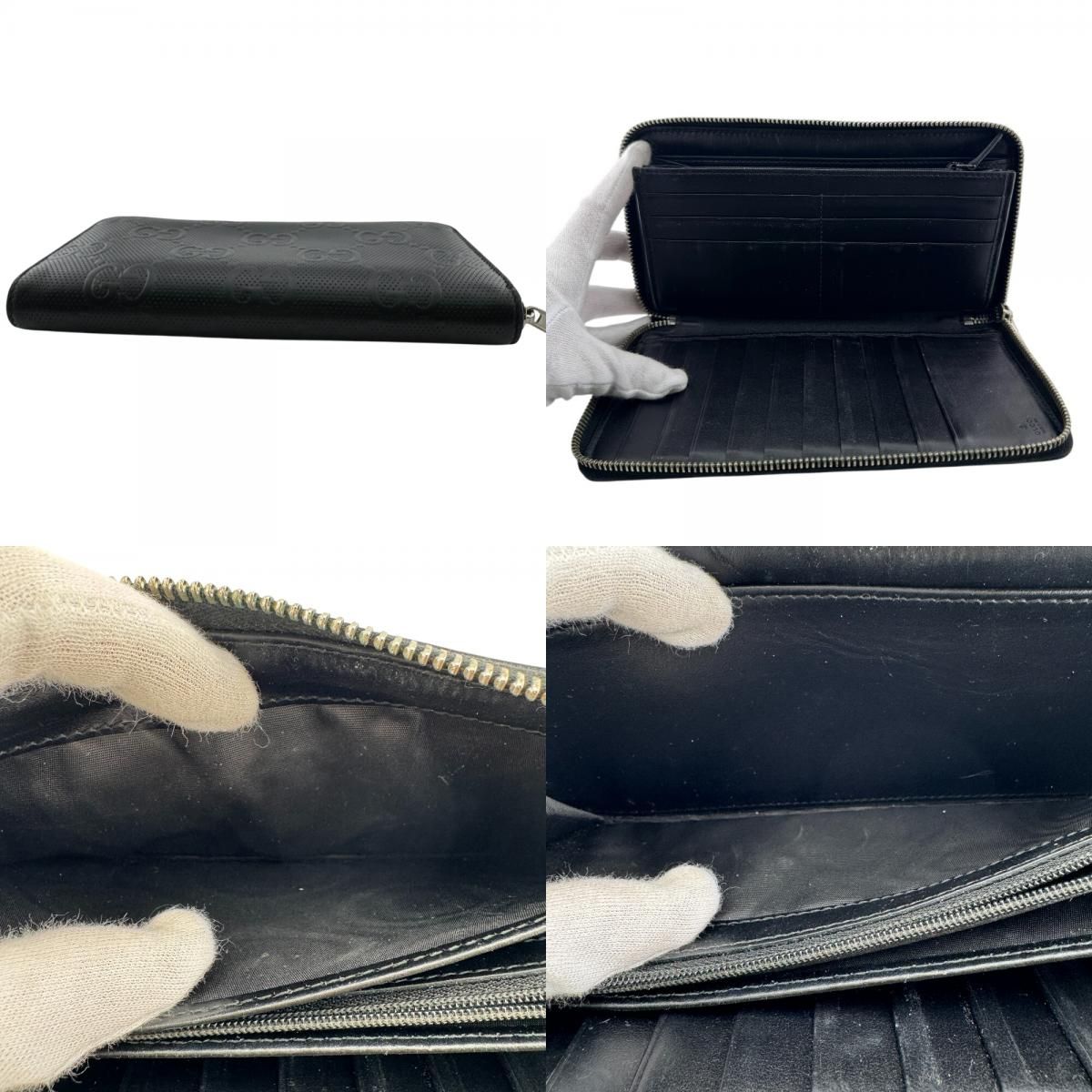 Gucci Zip Around Organizer GG Embossed Wallet — view 7