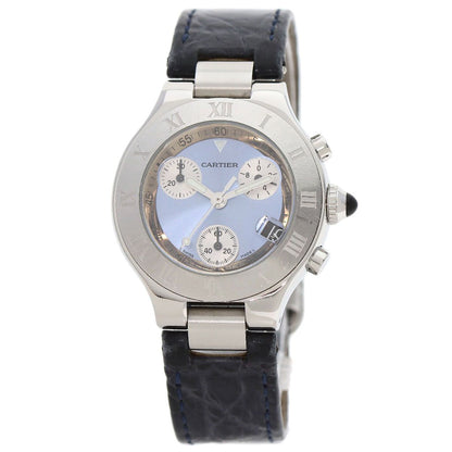 Cartier Chrono Scarf SM Watch SS Leather