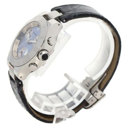 Cartier Chrono Scarf SM Watch SS Leather — view 2