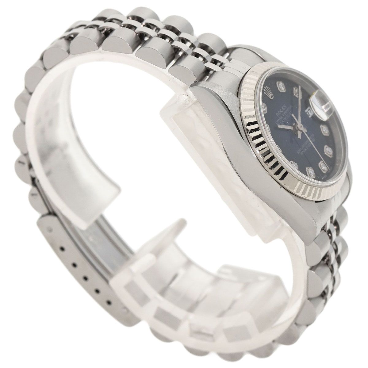 Rolex Datejust Diamond Watch SS 18k White Gold — view 2