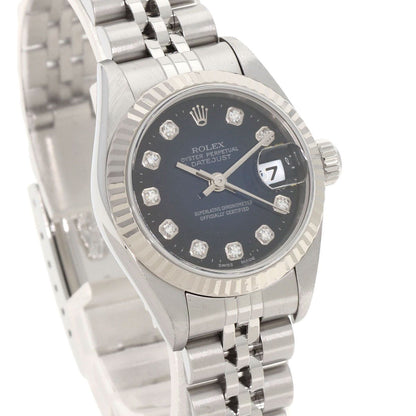 Rolex Datejust Diamond Watch SS 18k White Gold — view 4