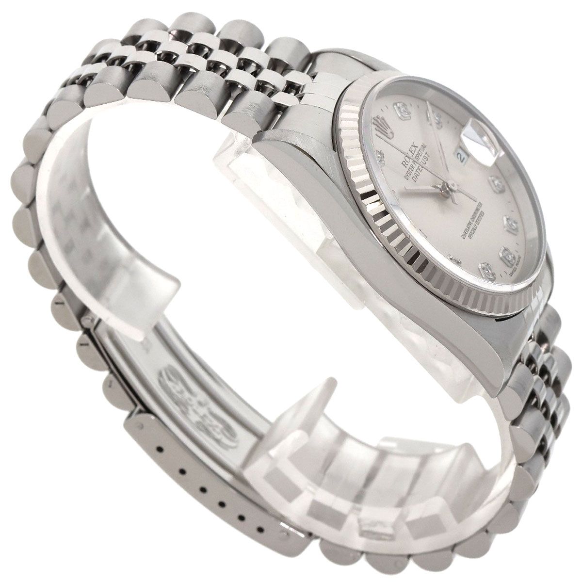 Rolex Datejust Diamond Watch SS — view 2