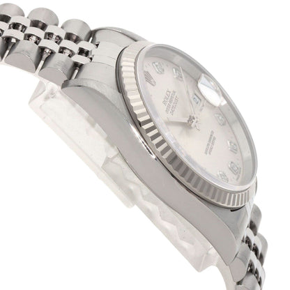 Rolex Datejust Diamond Watch SS — view 6