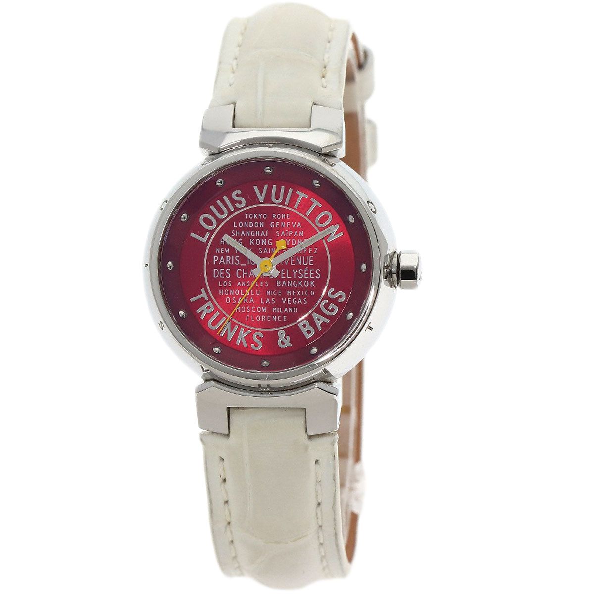 Louis Vuitton Tambour Trunks&bags Watch SS Leather