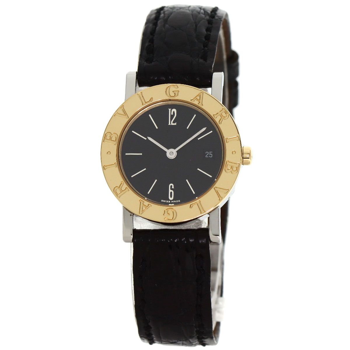 Bvlgari Watch SS Leather