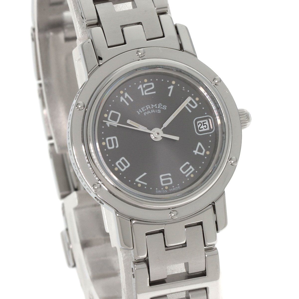 Hermes Clipper Watch SS — view 4